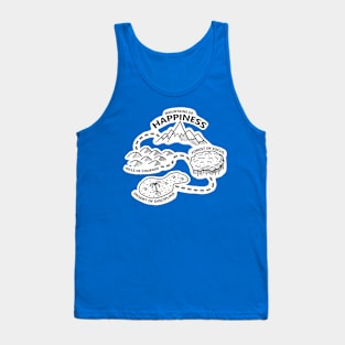 Motivational Map to Mountains of Happiness Tank Top